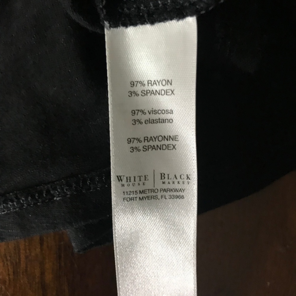 white house black market top womens small black - Picture 7 of 7